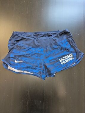 Nike Dri-Fit University Of Michigan Wolverines Running Shorts Women's M